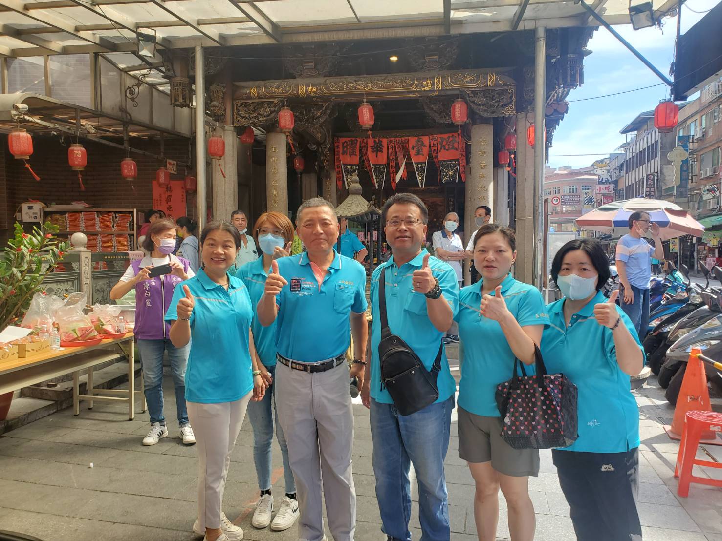 【協會公告】三峽老街商圈理事長林豐斌 率領 商圈協會理監事，參加三峽老街的土地公-福安宮 端午節里民同歡活動